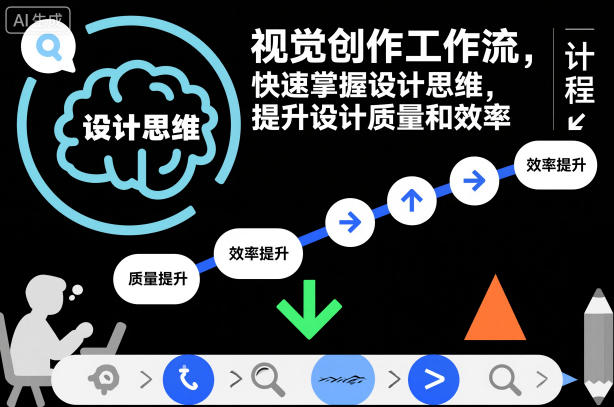 视觉创作工作流，快速掌握设计思维，提升设计质量和效率-摇钱树